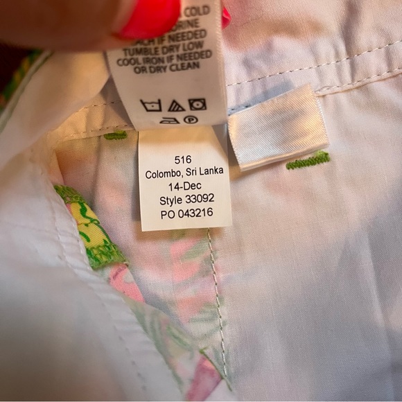 Lilly Pulitzer the Walsh short flamingo print size 00 - Picture 2 of 6